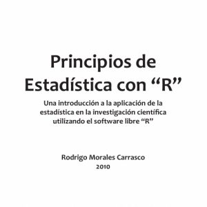 Principios de estadística con "R"
